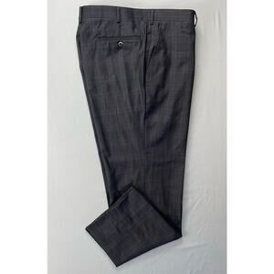 Equilibrio Milano Super 150s Wool Sangria Modern Fit Dress Pants, Slacks. 40X29.